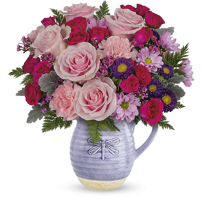 Playful Pitcher Bouquet