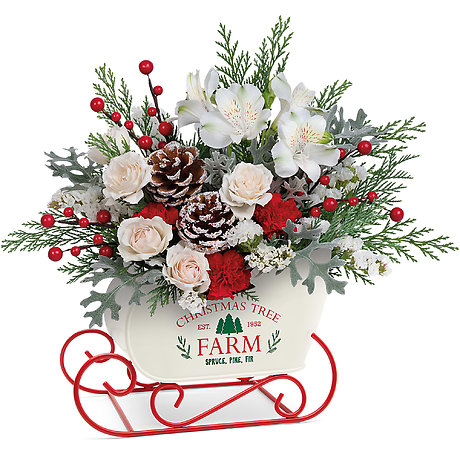 Winter Sleigh Bouquet