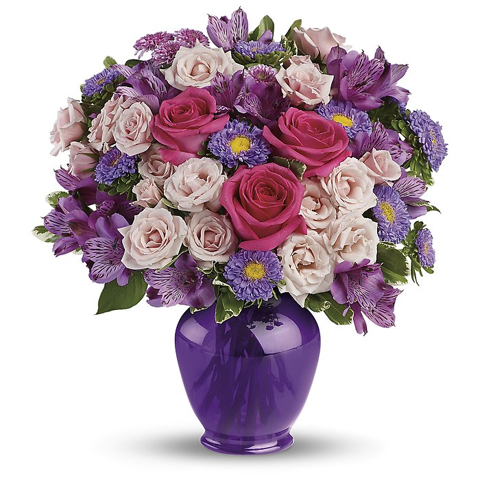 Purple Medley Bouquet with Roses